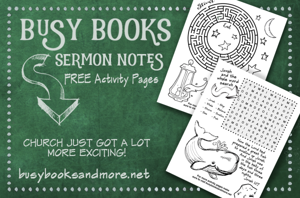 FREE Bible Activity Pages for Kids!