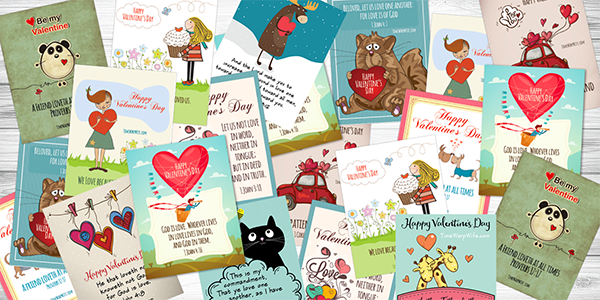 FREE Printable Valentine Cards With Bible Verses