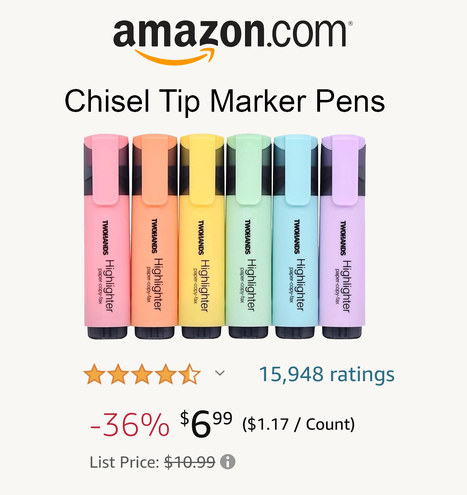 Chisel Tip Markers